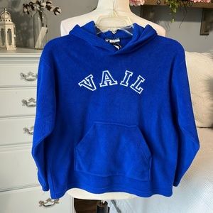 Vail Colorado Hoodie Royal Blue Pullover Sweatshirt Boys Girls Youth Oversized